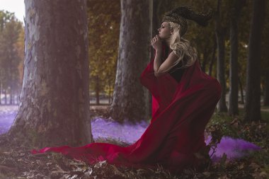 Altın kask ile savaşçı