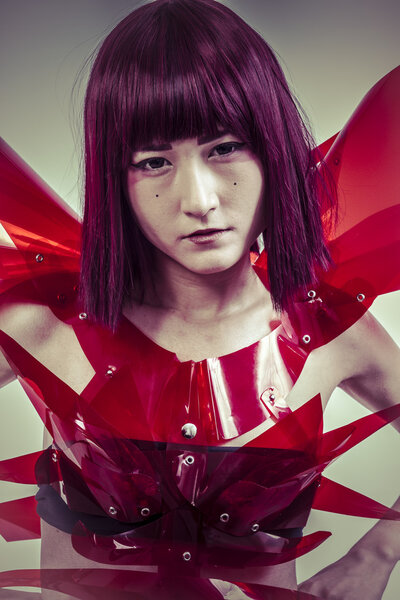 Japanese manga-style woman