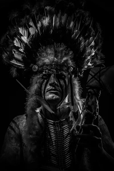 Indianen chief — Stockfoto