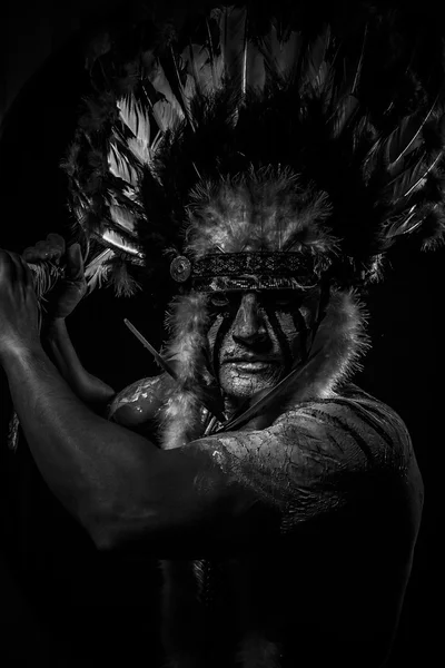 Indianen chief — Stockfoto