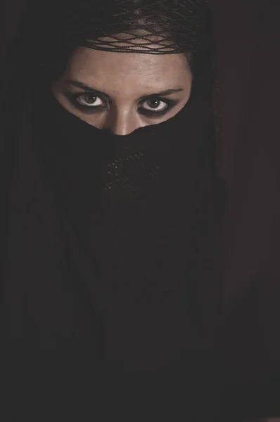 Woman in traditional Islamic veil