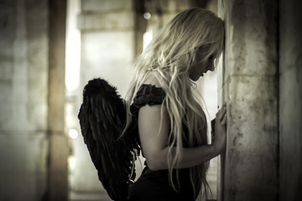 Sensual fallen angel