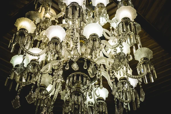 Lampă de cristal victoriană — Fotografie, imagine de stoc