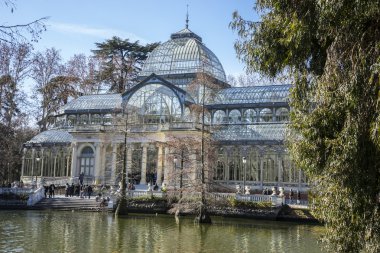 Crystal Palace in the Retiro park clipart