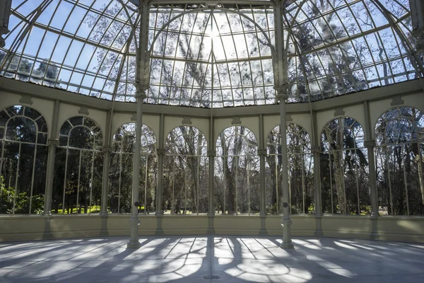Palácio de Cristal no Parque do Retiro — Fotografia de Stock