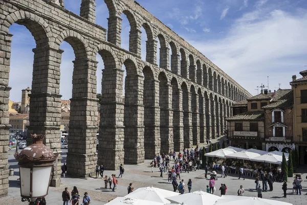 Ruína, aqueduto romano de segovia . — Fotografia de Stock