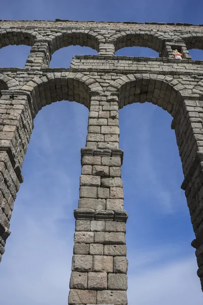 Romersk akvædukt af Segovia . - Stock-foto