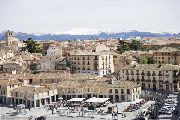 スペインの都市セゴビアの航空写真ビュー — ストック写真