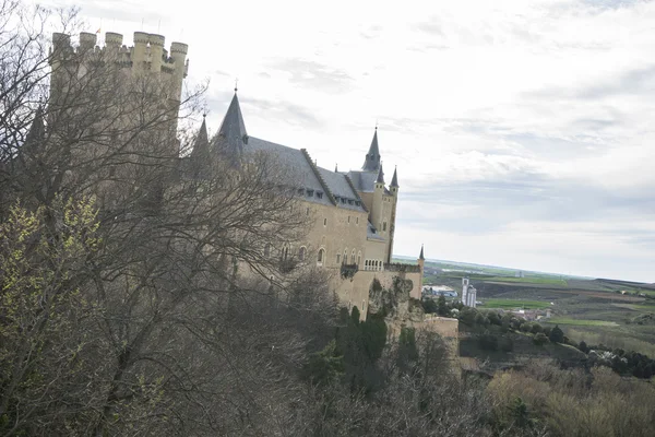 Segovia İspanyol şehir havadan izleme.