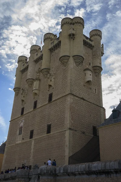 Alcazar zamek miasta Segovia, Hiszpania. — Zdjęcie stockowe