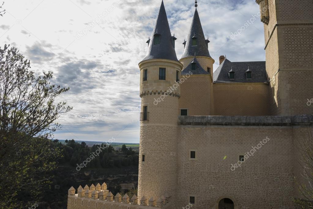 Alcazar castle city of Segovia, Spain.