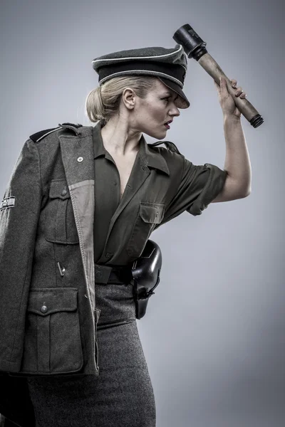 Немецкий офицер во Второй мировой войне — стоковое фото