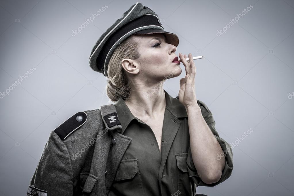 Немецкий офицер в мировой войны — Стоковое фото