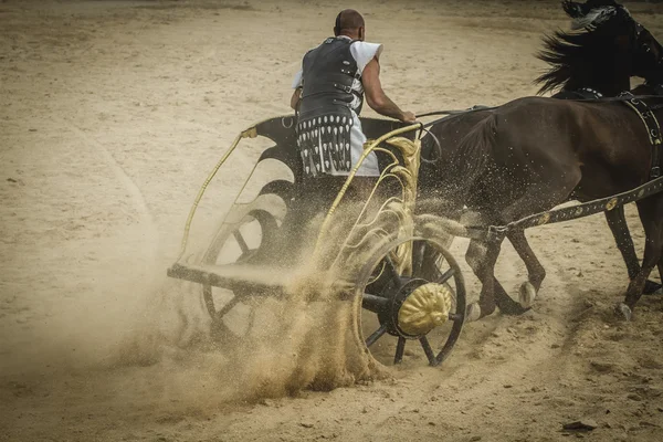 Chariot race in a Roman circus — Stock Photo, Image