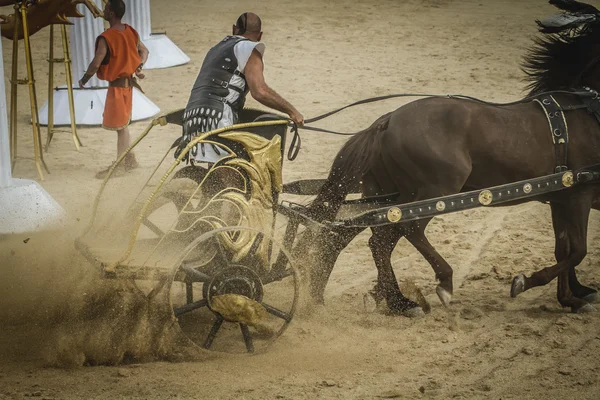 ローマのサーカスの馬車レース — ストック写真