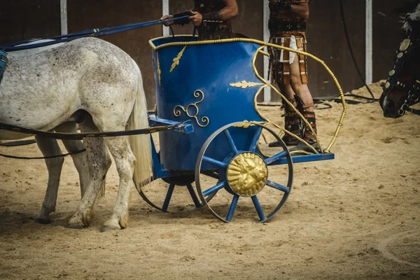 Carrera de carros en un circo romano — Foto de Stock