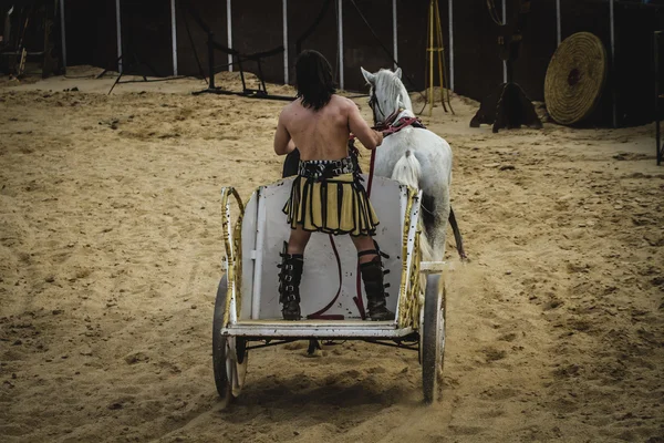 Gara di carri in un circo romano — Foto Stock