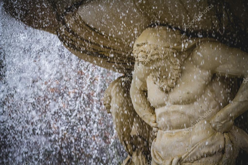 Classical sources of water in the royal gardens of Aranjuez, Spain