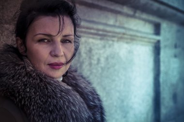 Kürk manto Rus kadın