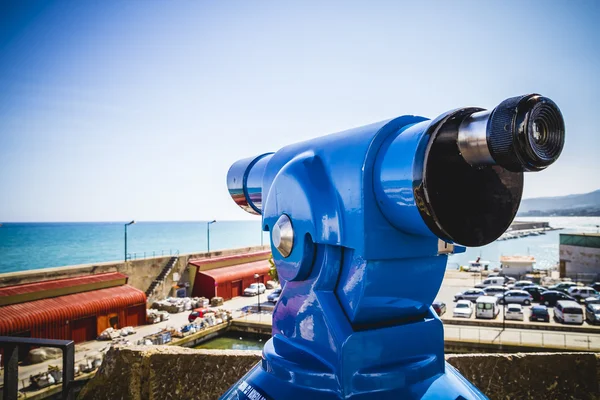 工業埠頭に望遠鏡します。 — ストック写真