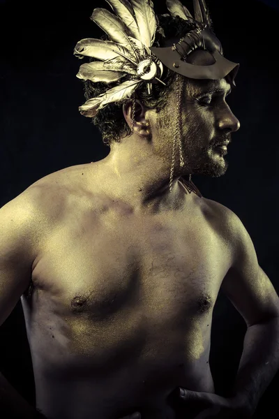 Gladiator, Warrior with helmet — Stockfoto