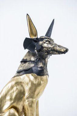 sculpture of the Egyptian god Anubis clipart