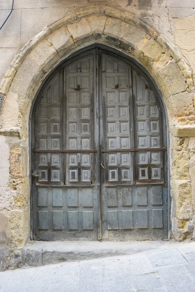 Stare drewniane wejście — Zdjęcie stockowe