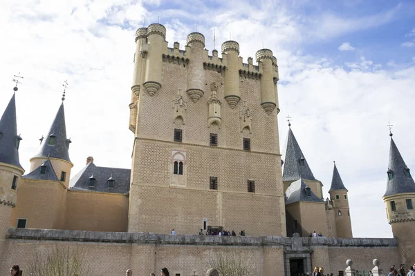 Alcazar slottet staden segovia — Stockfoto