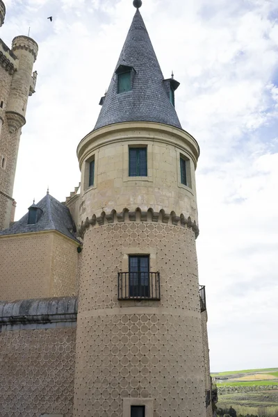 Alcazar slottet staden segovia — Stockfoto