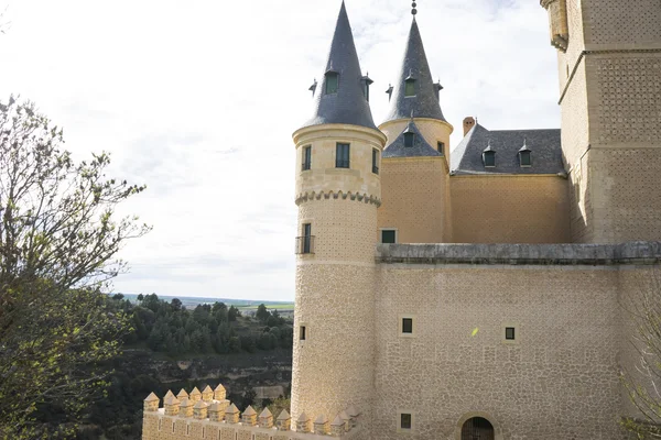 Alcazar slottet staden segovia — Stockfoto