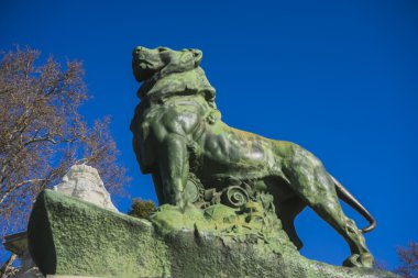Aslan klasik bronz heykel