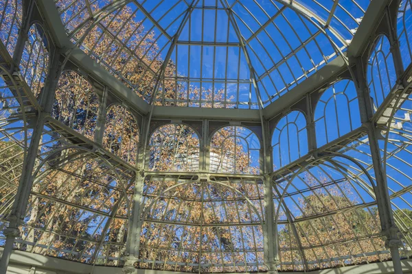 Palacio de Cristal en el Parque del Retiro — Foto de Stock