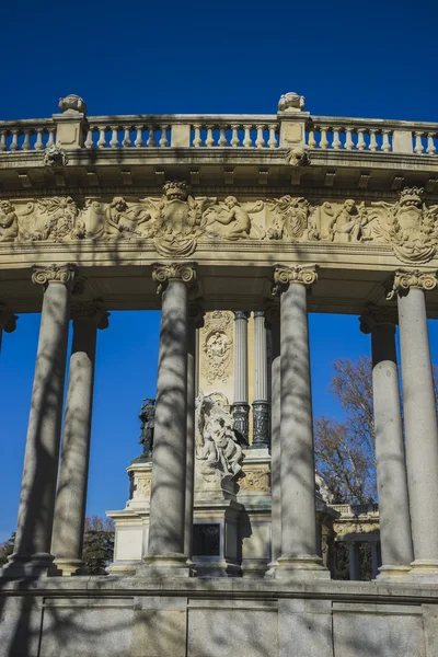 Lago nel Parco del Retiro, Madrid Spagna — Foto Stock