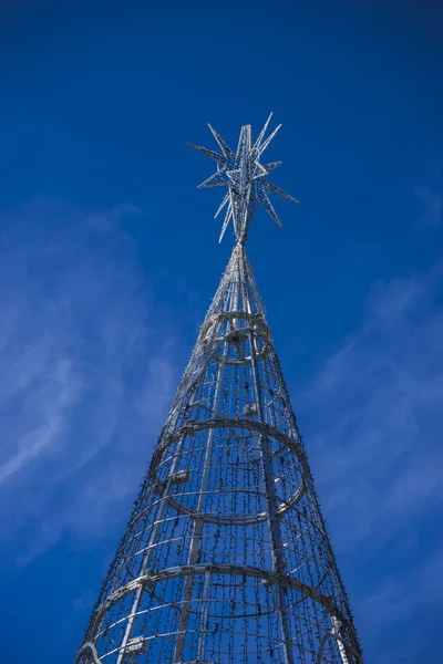 Metal christmas tree — Stock Photo, Image