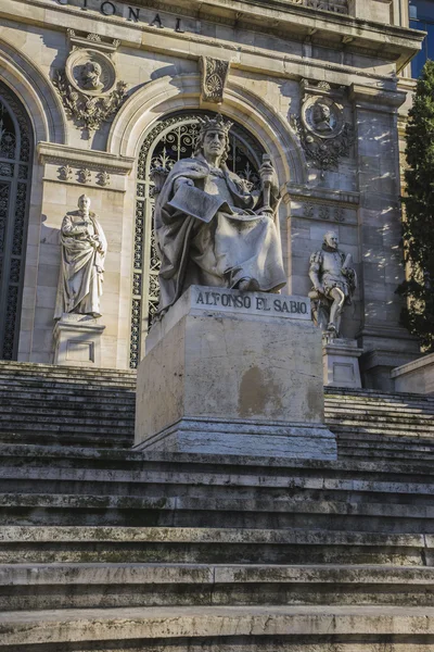 National Library of Madrid, Spain — Stock Photo, Image