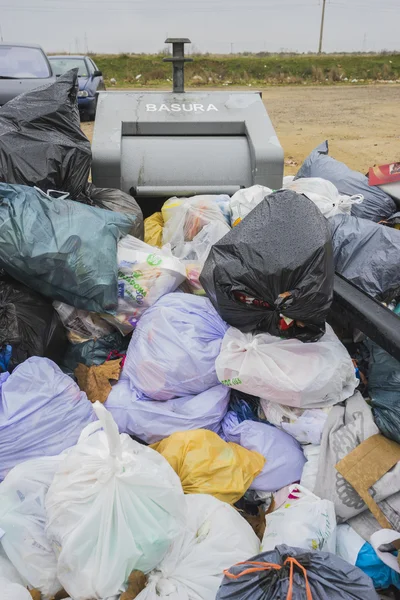 Huelga de recogida de residuos municipales —  Fotos de Stock