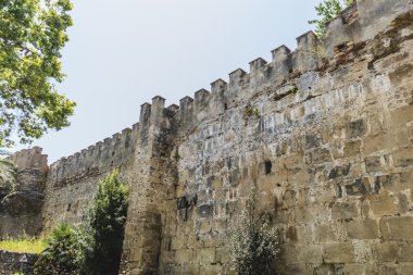 Hiçbir duvar ve Marbella Andalucia İspanya ortaçağ kalesinin Kulesi