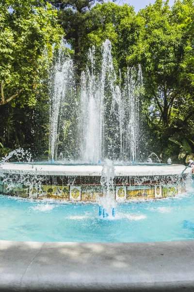 Fountain with water jets — Stock Photo, Image