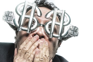 işadamı Doları gözlüklü