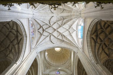 bir Segovia Gotik katedral iç