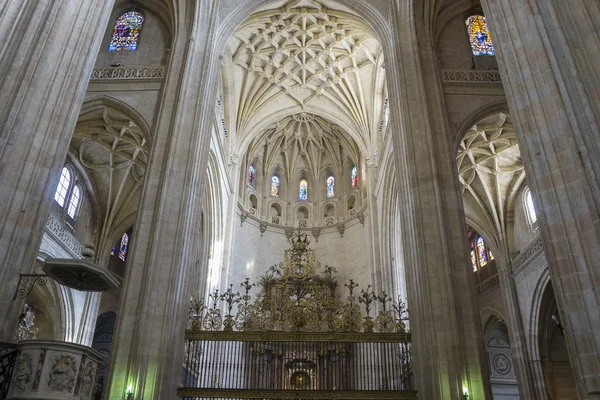 Bir Segovia Gotik katedral iç — Stok fotoğraf