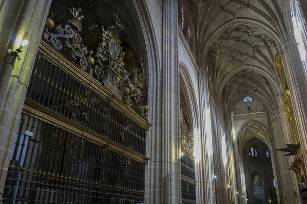 Interior de Catedral gótica de Segovia — Foto de Stock