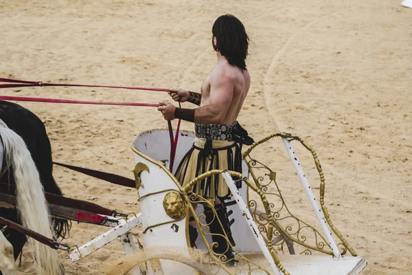 剣闘士の戦いのローマの馬車 — ストック写真