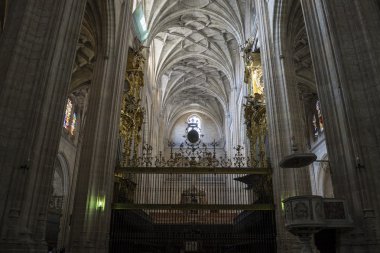 bir Segovia Gotik katedral iç 