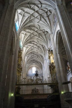 bir Segovia Gotik katedral iç 