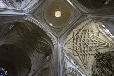 bir Segovia Gotik katedral iç 