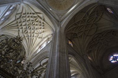 bir Segovia Gotik katedral iç 