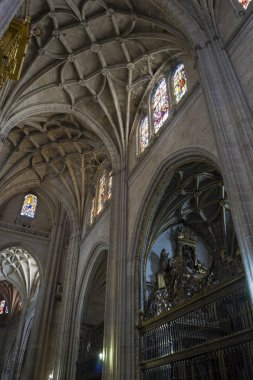 bir Segovia Gotik katedral iç 