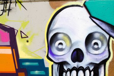 Grafiti renkli kesimi