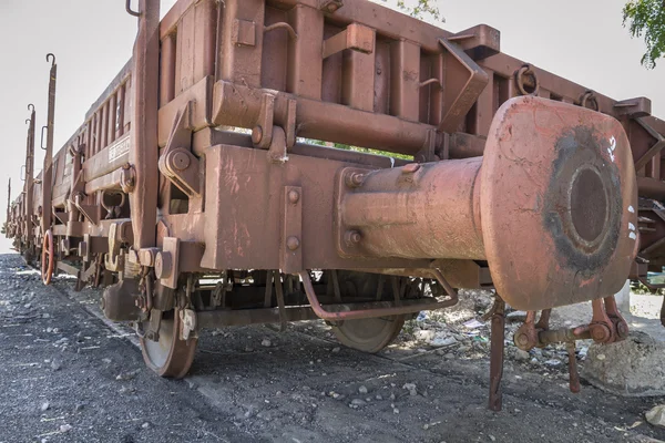 Comboio de mercadorias antigo — Fotografia de Stock